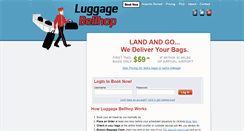 Desktop Screenshot of luggagebellhop.com